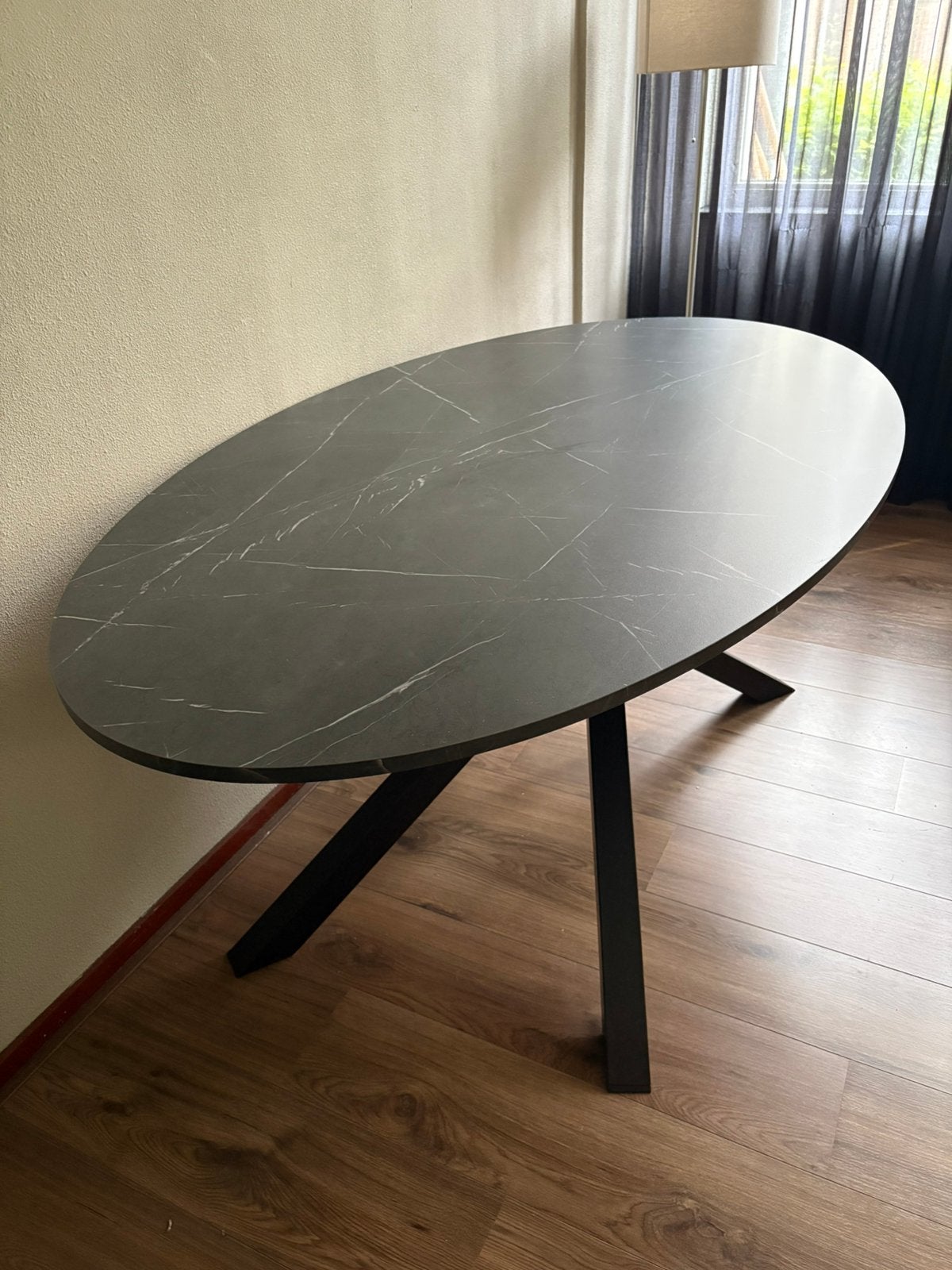 Mariedamm tafel, Ophalen, 50 tot 100 cm, Zo goed als nieuw, 150 tot 200 cm