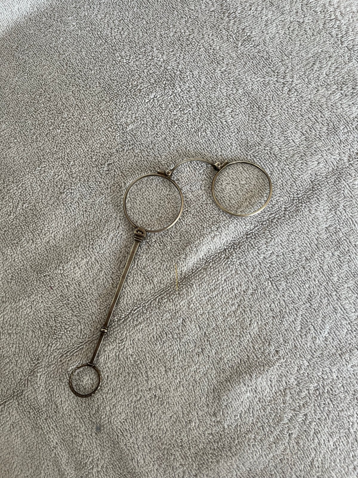 Antieke Zilveren Lorgnet 925 - 15cm lang, 10cm breed, Ophalen of Verzenden, Zilver