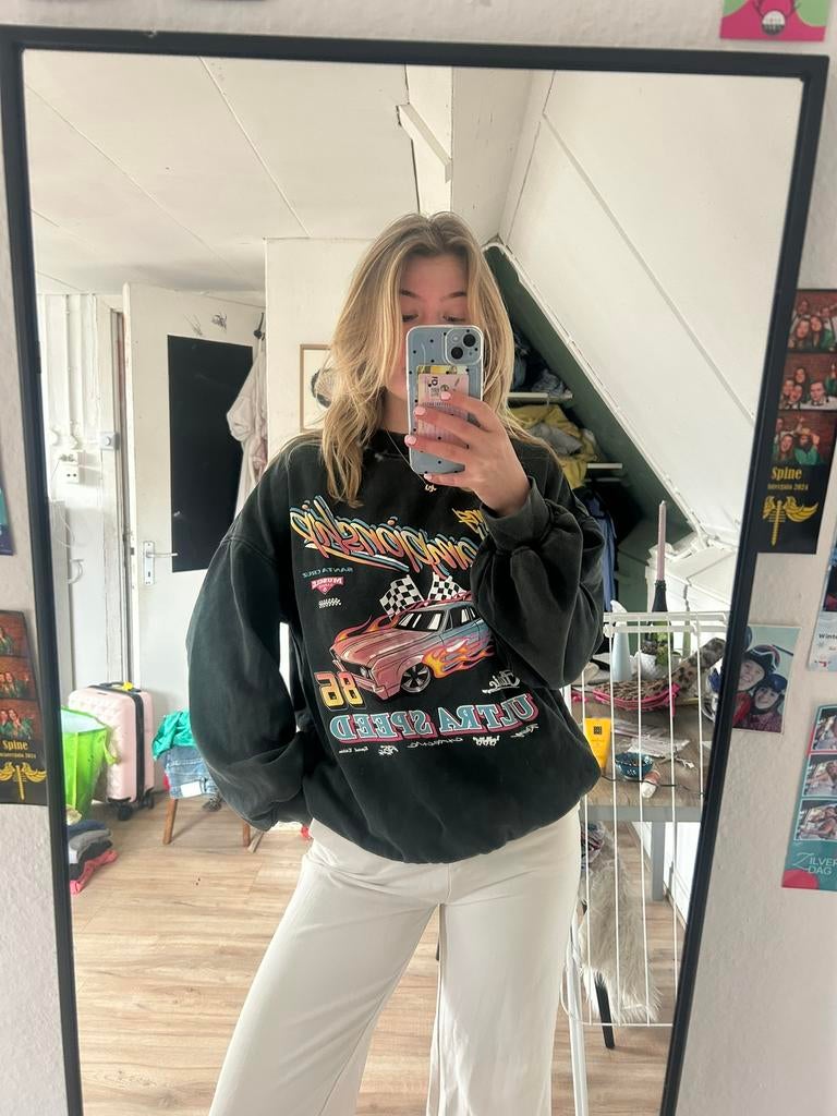Trui met opdruk, Kleding | Dames, Ophalen of Verzenden, Zo goed als nieuw, Maat 34 (XS) of kleiner, Grijs