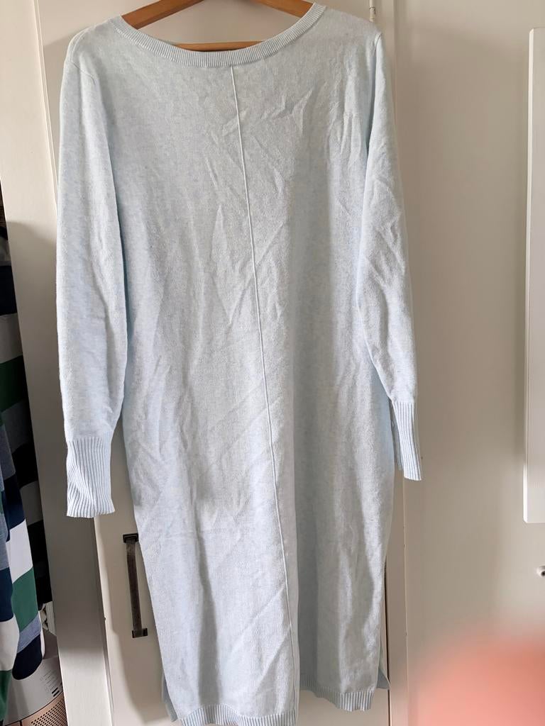 Josephine & Co Lichtblauwe Gebreide Jurk Maat, Kleding | Dames, Jurken, Maat 38/40 (M), Blauw, Ophalen of Verzenden, Zo goed als nieuw