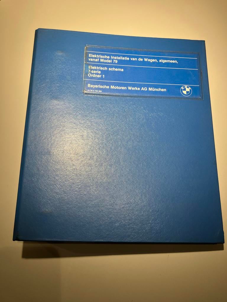3x Origneel handboek elektrische installatie BMW 7-serie E23, Auto diversen, Ophalen of Verzenden