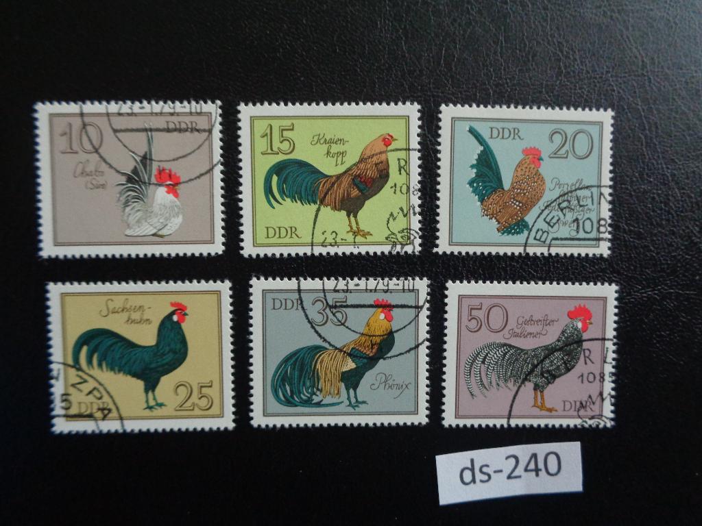 ddr - haanen 1978 (ds-240), Postzegels en Munten, Ophalen of Verzenden, DDR, Gestempeld