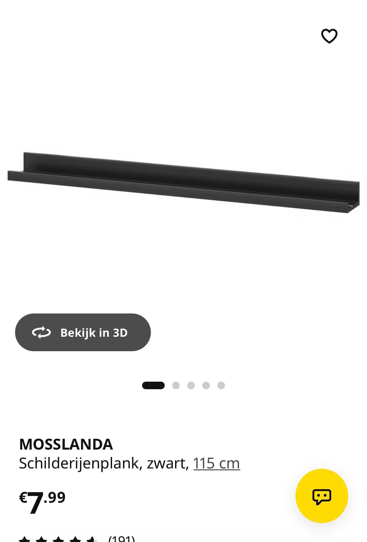 Mosslanda schilderij plank Ikea x 2, Ophalen of Verzenden, Zo goed als nieuw