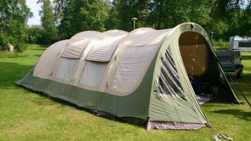 Bardani tunneltent voor 6 personen - Ideaal voor kamperen, Ophalen of Verzenden, Gebruikt, Tot en met 6