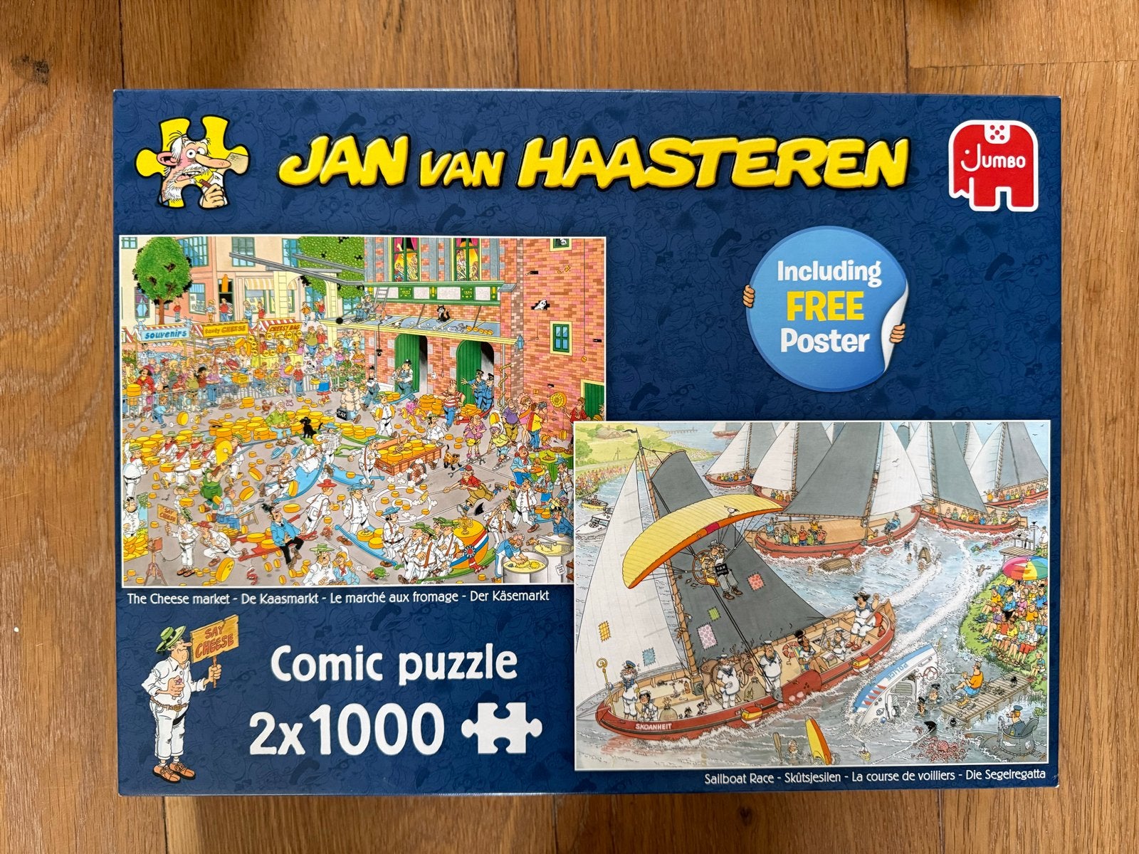 Jan van Haasteren Comic Puzzel 2x1000 stukjes, Ophalen, Meer dan 1500 stukjes, Zo goed als nieuw, Legpuzzel
