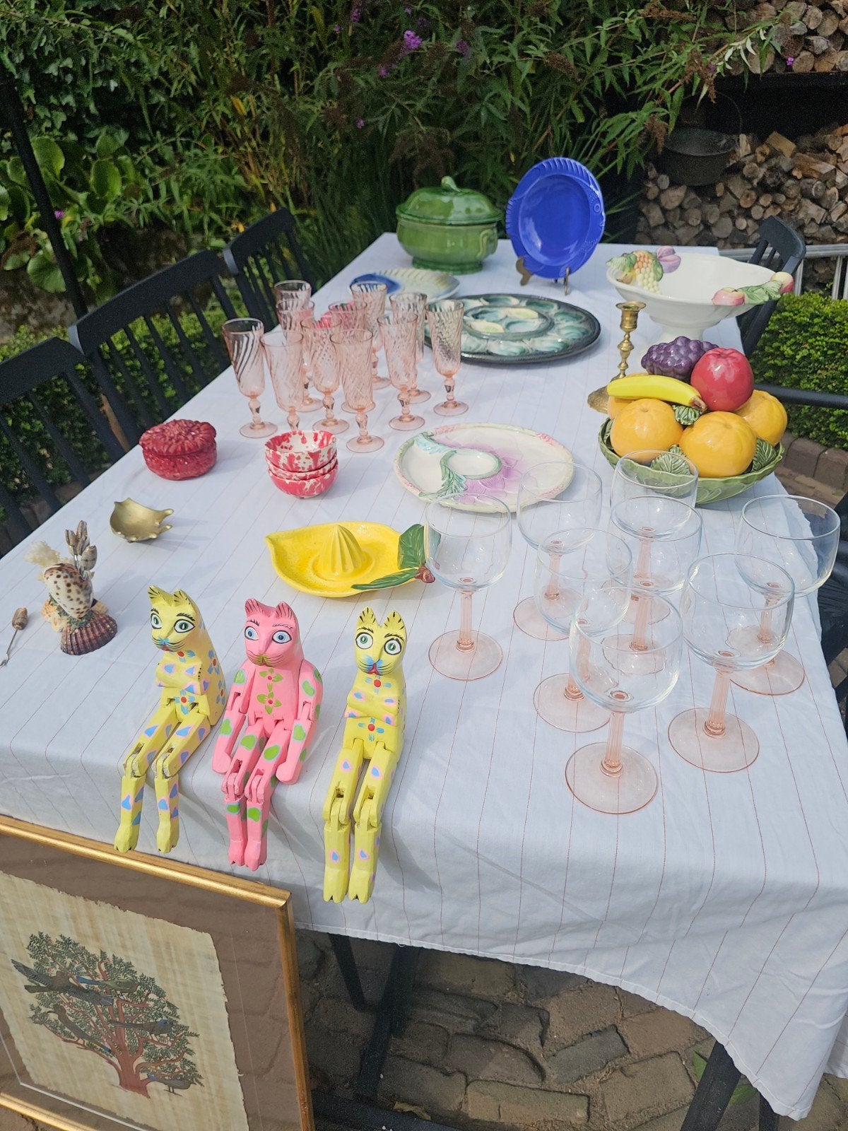 Diverse collectie vintage servies en decoratie, Ophalen of Verzenden