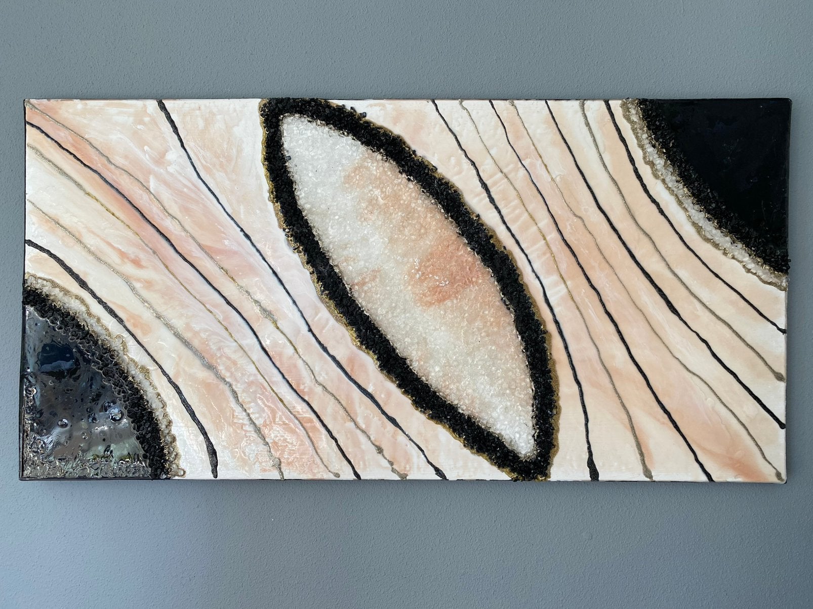 Abstract, modern, epoxy, koralen., Ophalen