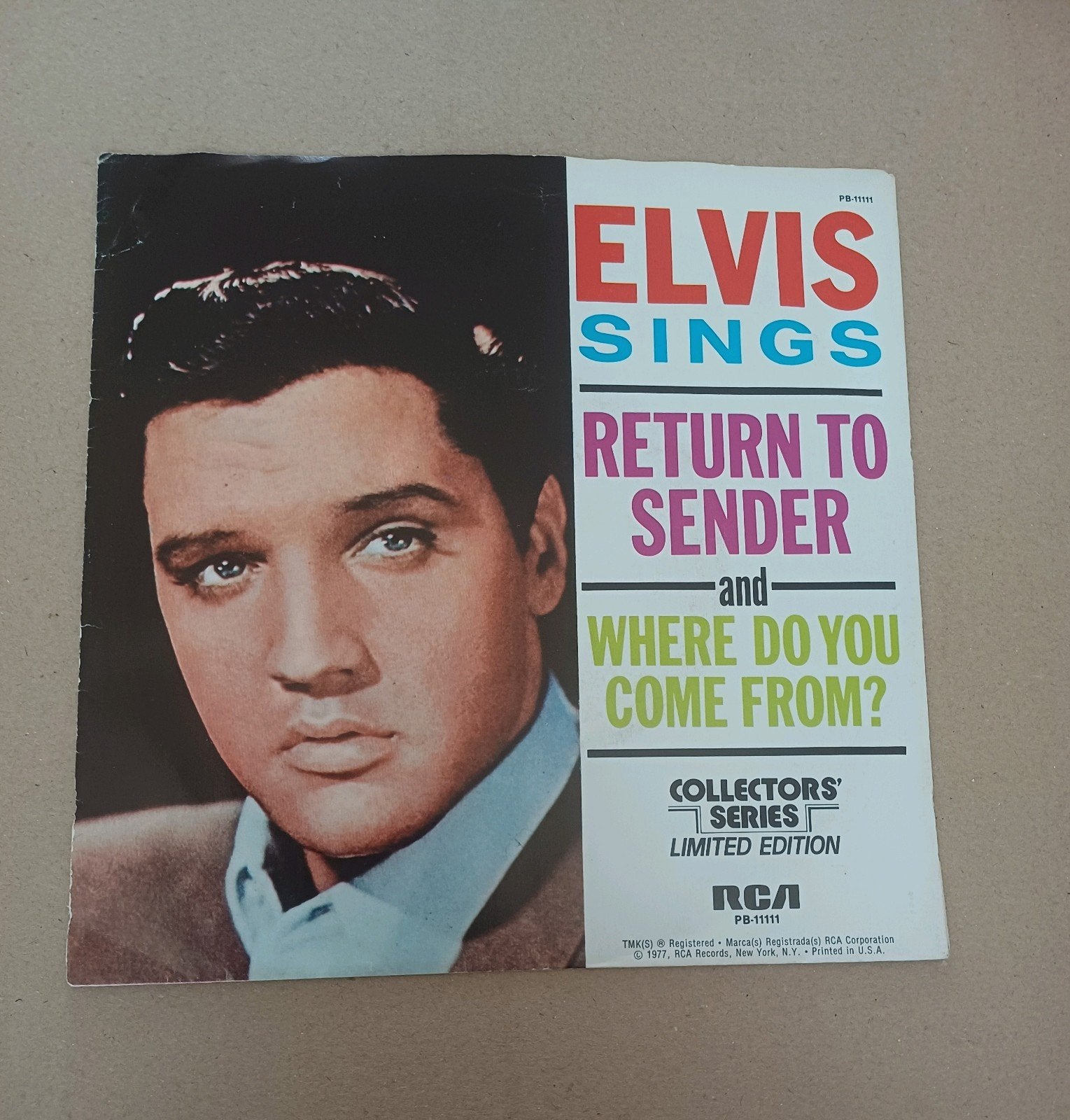 Elvis Presley  - Return To Sender, Gebruikt, 7 inch, Single, Ophalen of Verzenden