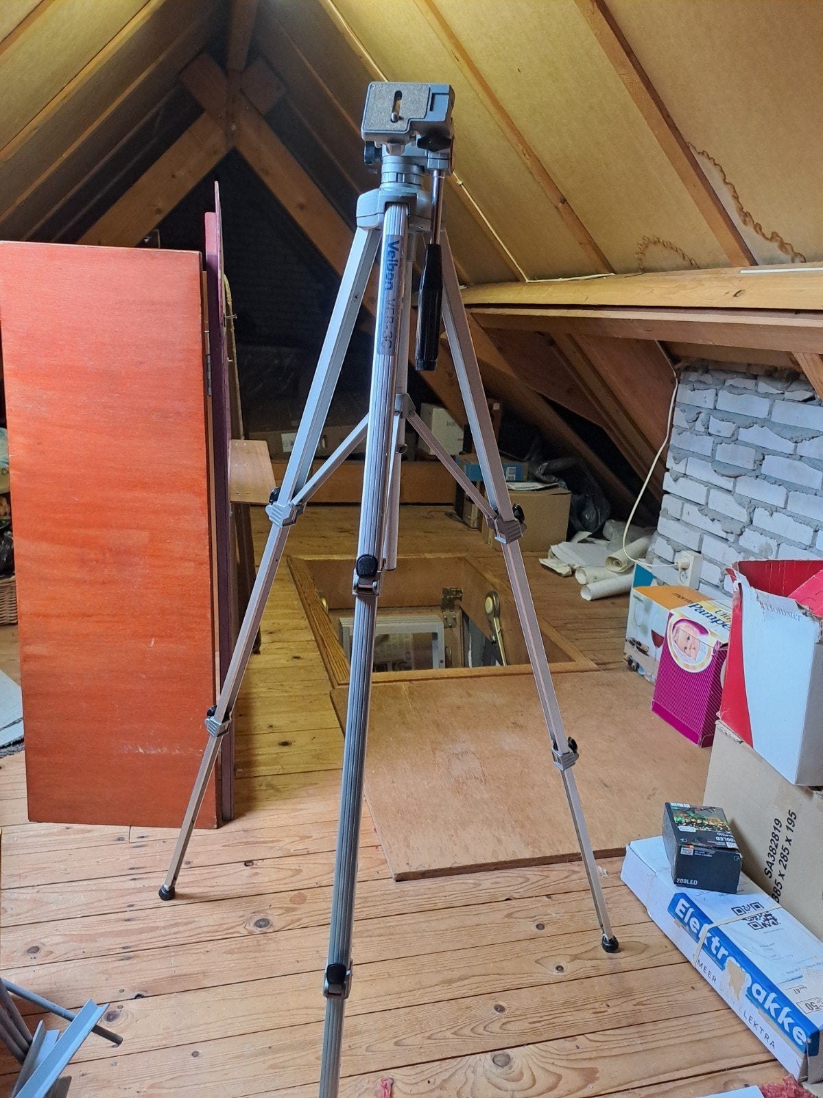 Velbon VCB-3C Statief - Stevig en Betrouwbaar, Snelkoppelingsplaat, Gebruikt, Velbon, 150 tot 175 cm