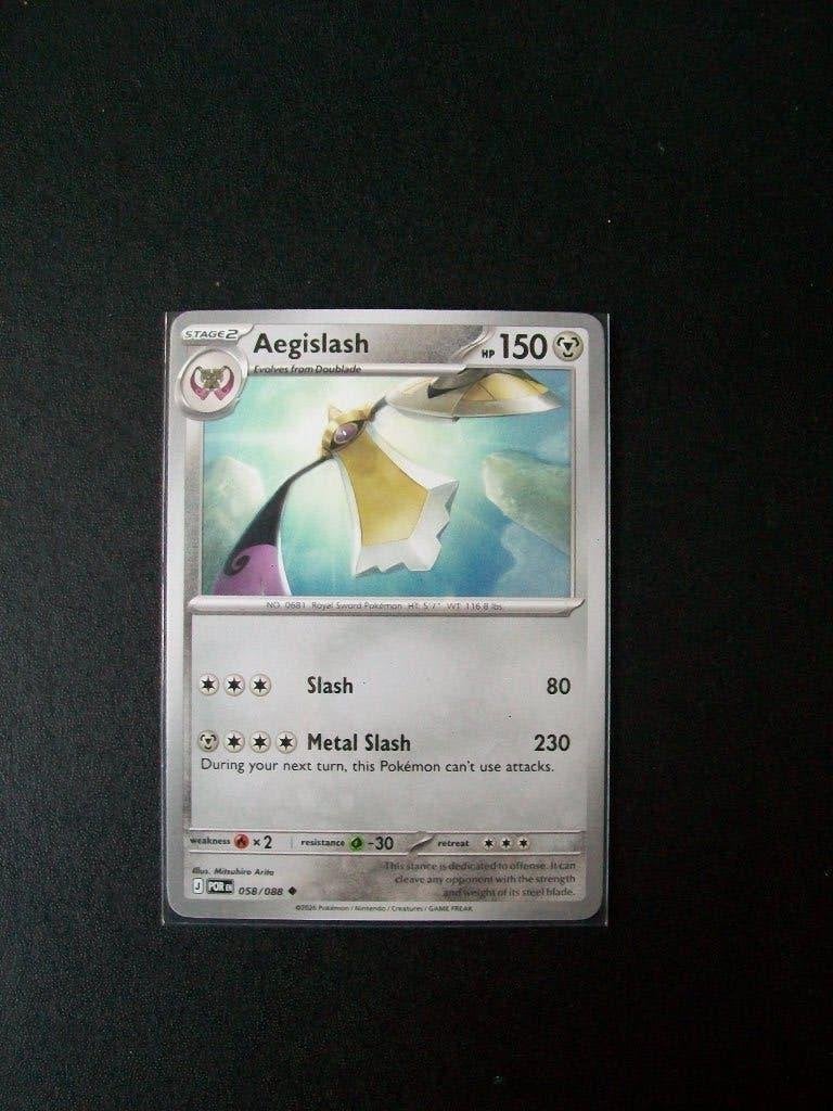 3451. Nieuwe Pokemon Kaart AEGISLASH HP 150 (058/088), Verzenden, Nieuw, Losse kaart