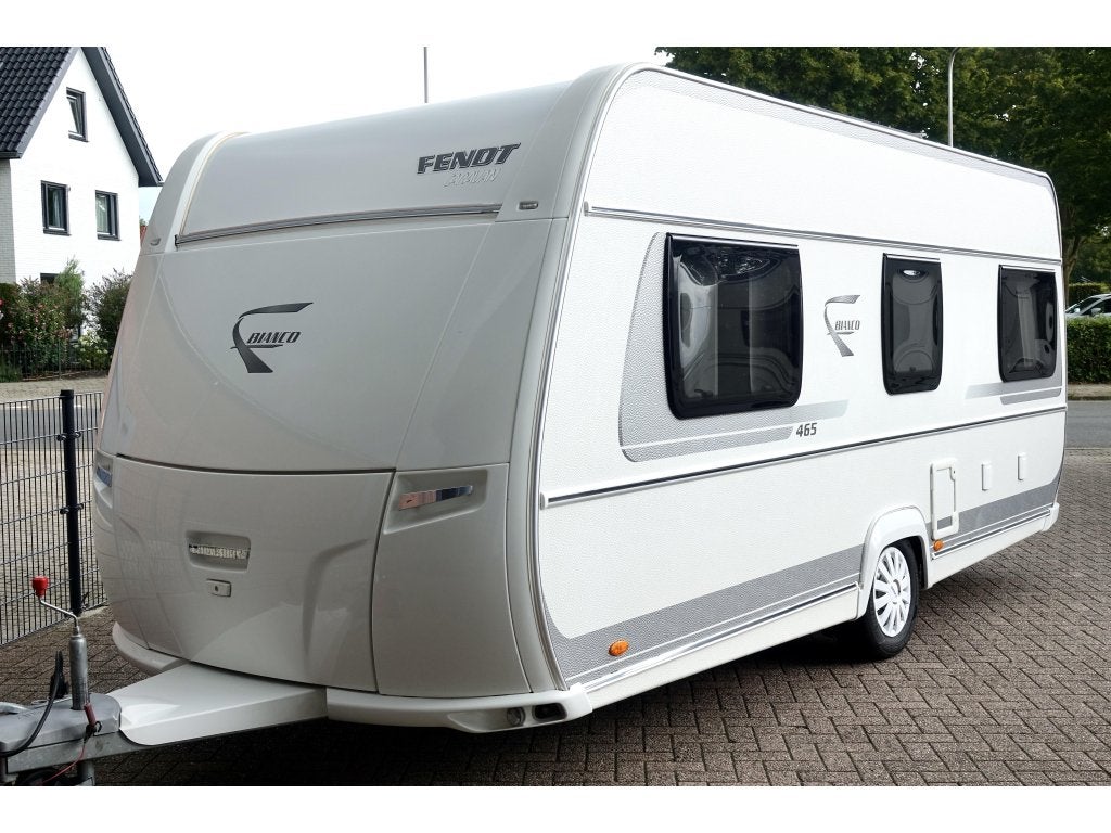 Fendt Bianco 465 TG Mover Luifel Zonnepaneel 2015 1500 KG, Caravans en Kamperen, Caravans, Schokbreker, Bedrijf, Treinzit, Tot en met 4