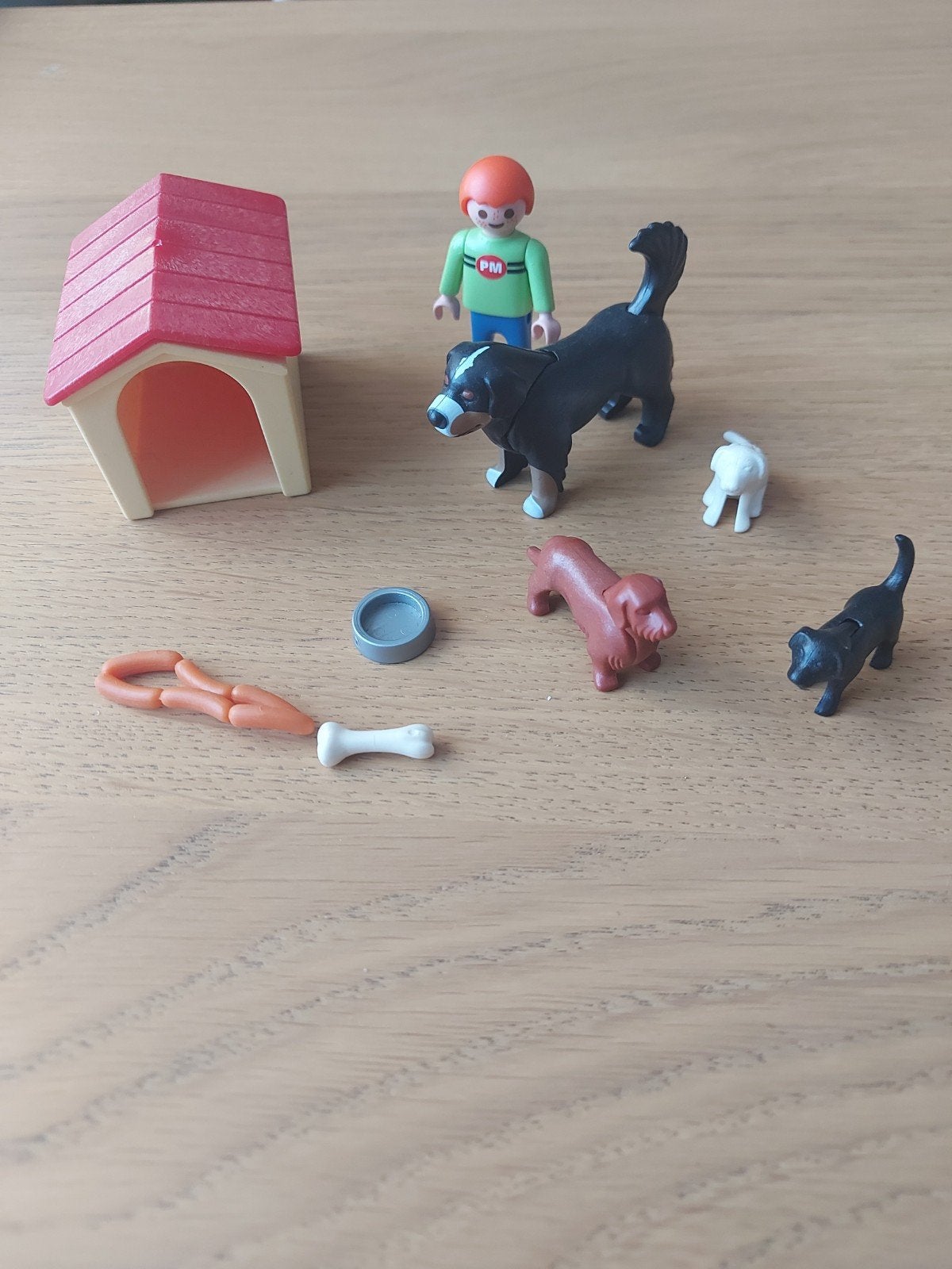 Vintage Playmobil 4498 Honden familie, Gebruikt, Complete set, Overige typen, Ophalen of Verzenden