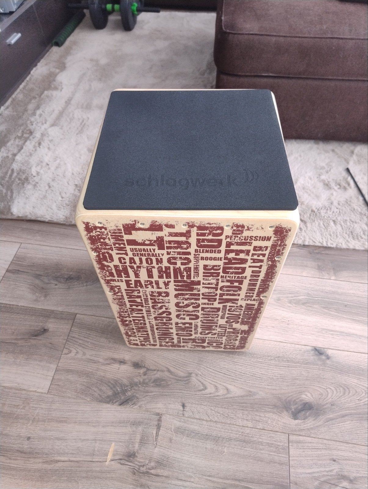 Schlagwerk Cajon + hoes en lesboek, Muziek en Instrumenten, Ophalen, Zo goed als nieuw, Trommel