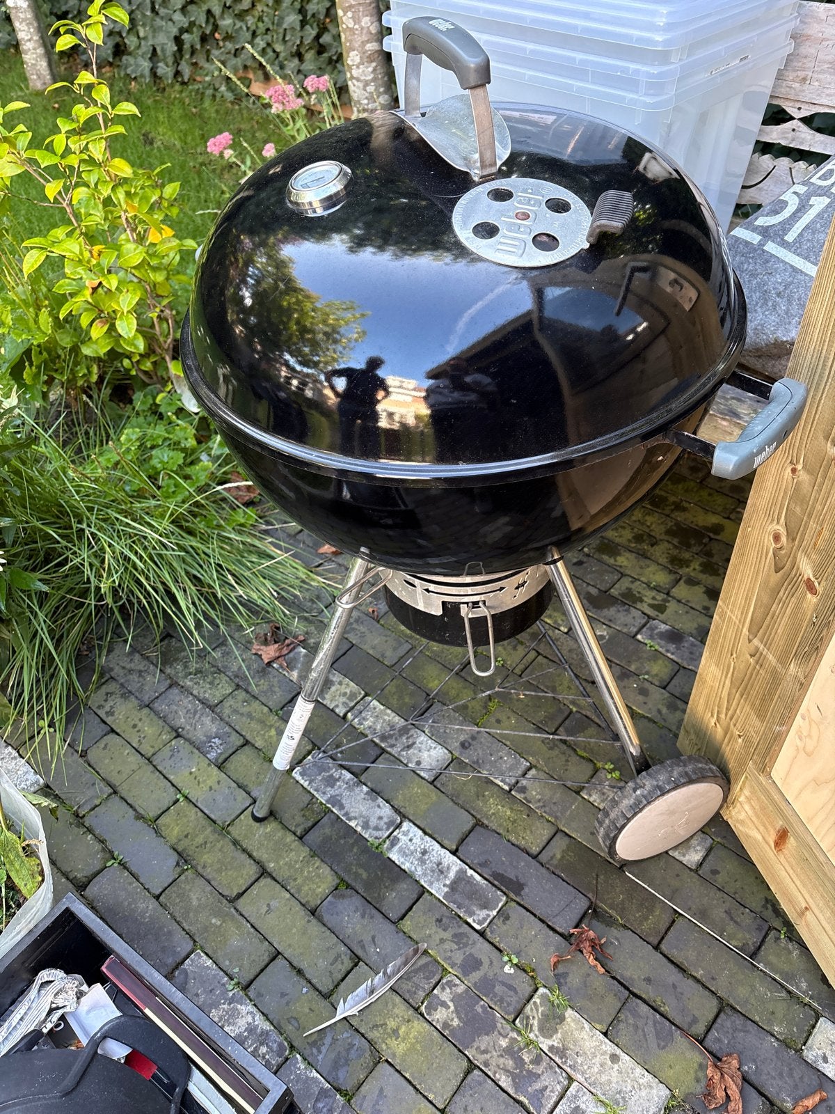 Weber Master-Touch GBS Premium E-5775 BBQ met accessoires, Ophalen, Gebruikt