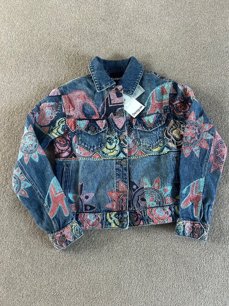 Desigual jasje met print, Blauw, Nieuw, Ophalen of Verzenden, Desigual