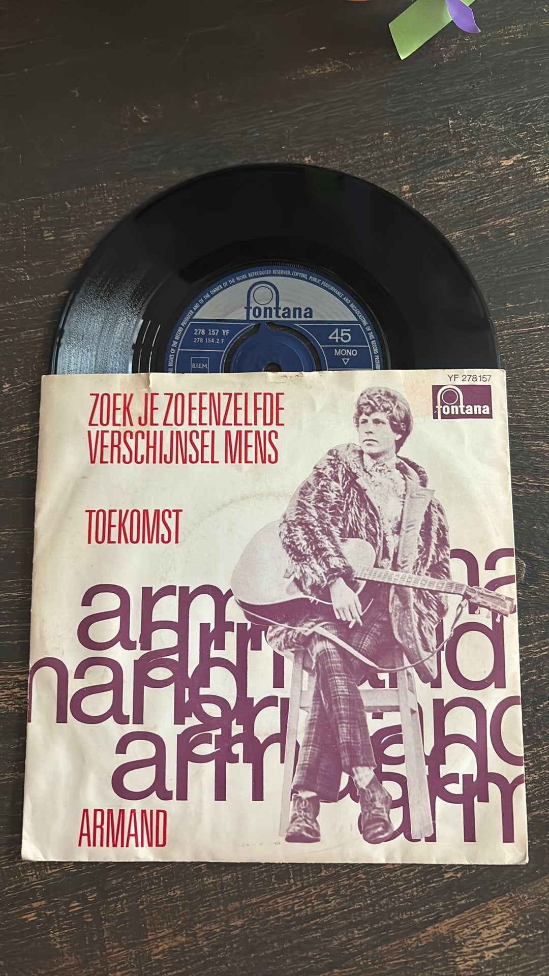 Armand - Zoek je zo eenzelfde verschijnsel mens, Cd's en Dvd's, Ophalen of Verzenden, Zo goed als nieuw, Nederlandstalig