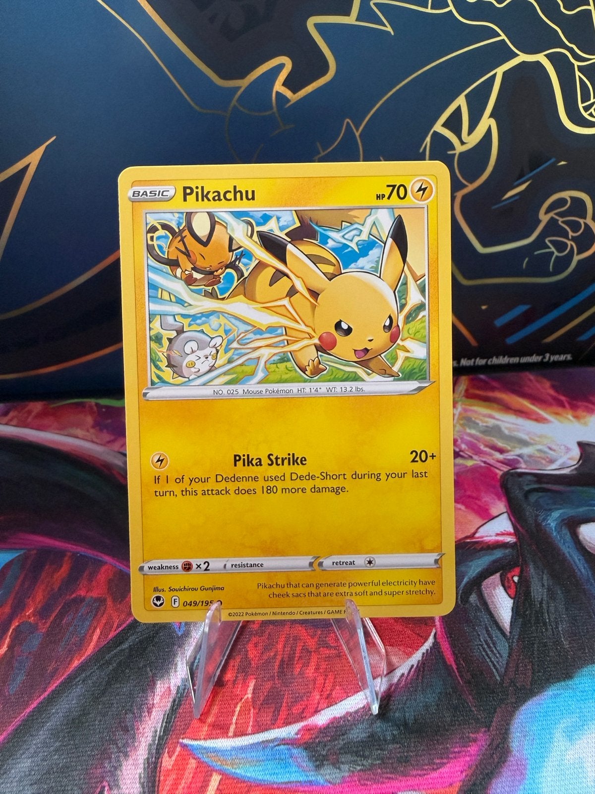 Pikachu Pokémon kaart (049/195), Ophalen of Verzenden, Zo goed als nieuw, Losse kaart
