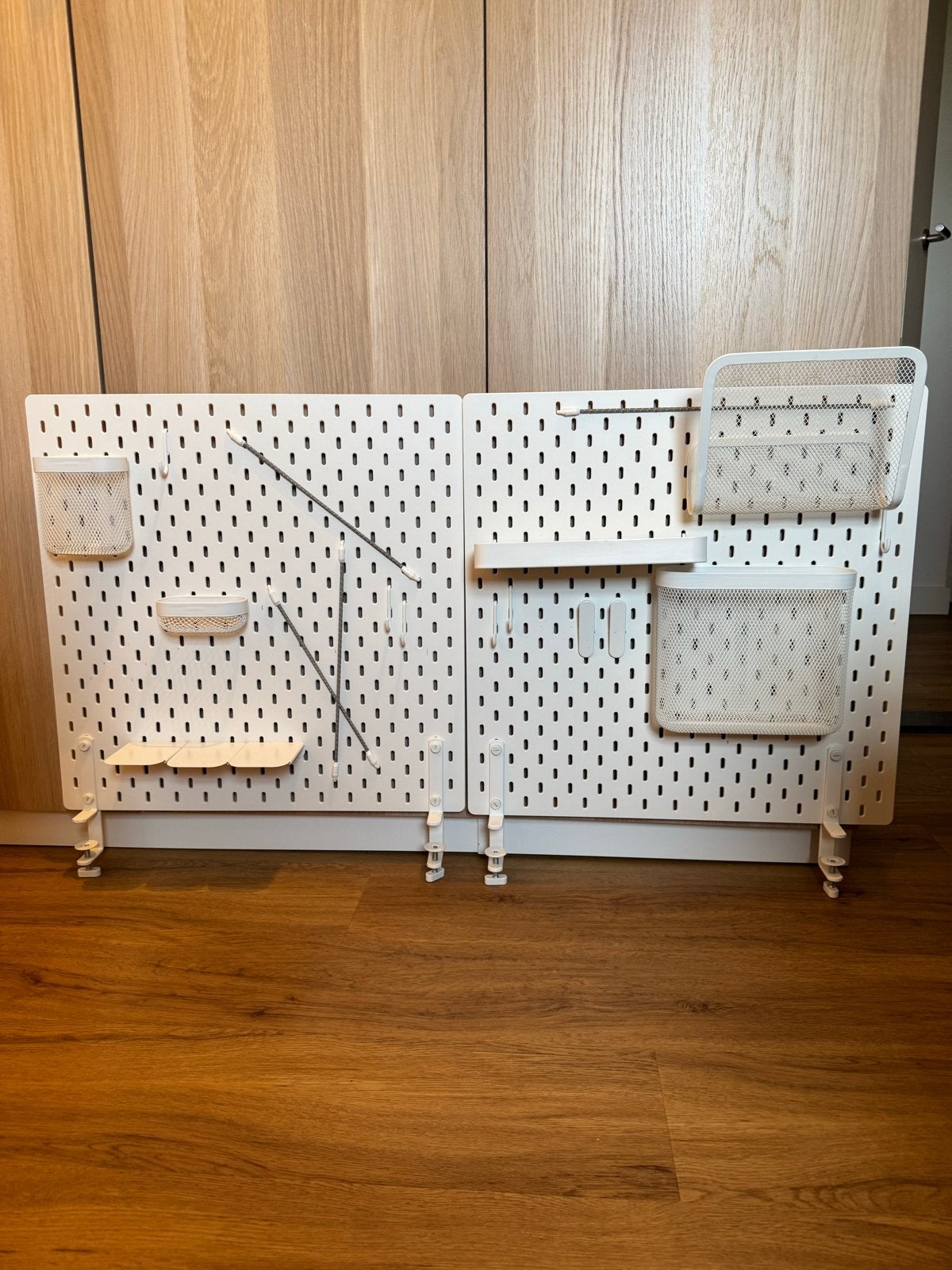 IKEA Skadis Pegboard met accessoires, Ophalen, Hout, Zo goed als nieuw, Modern