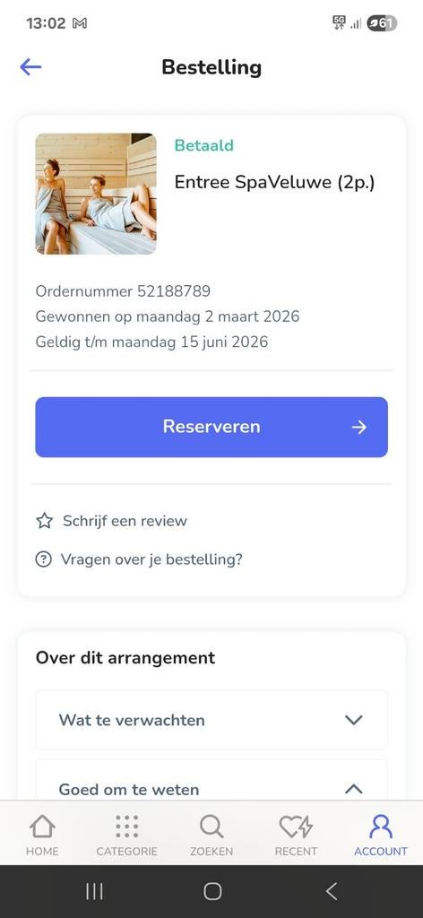 Sauna voor 2 personen