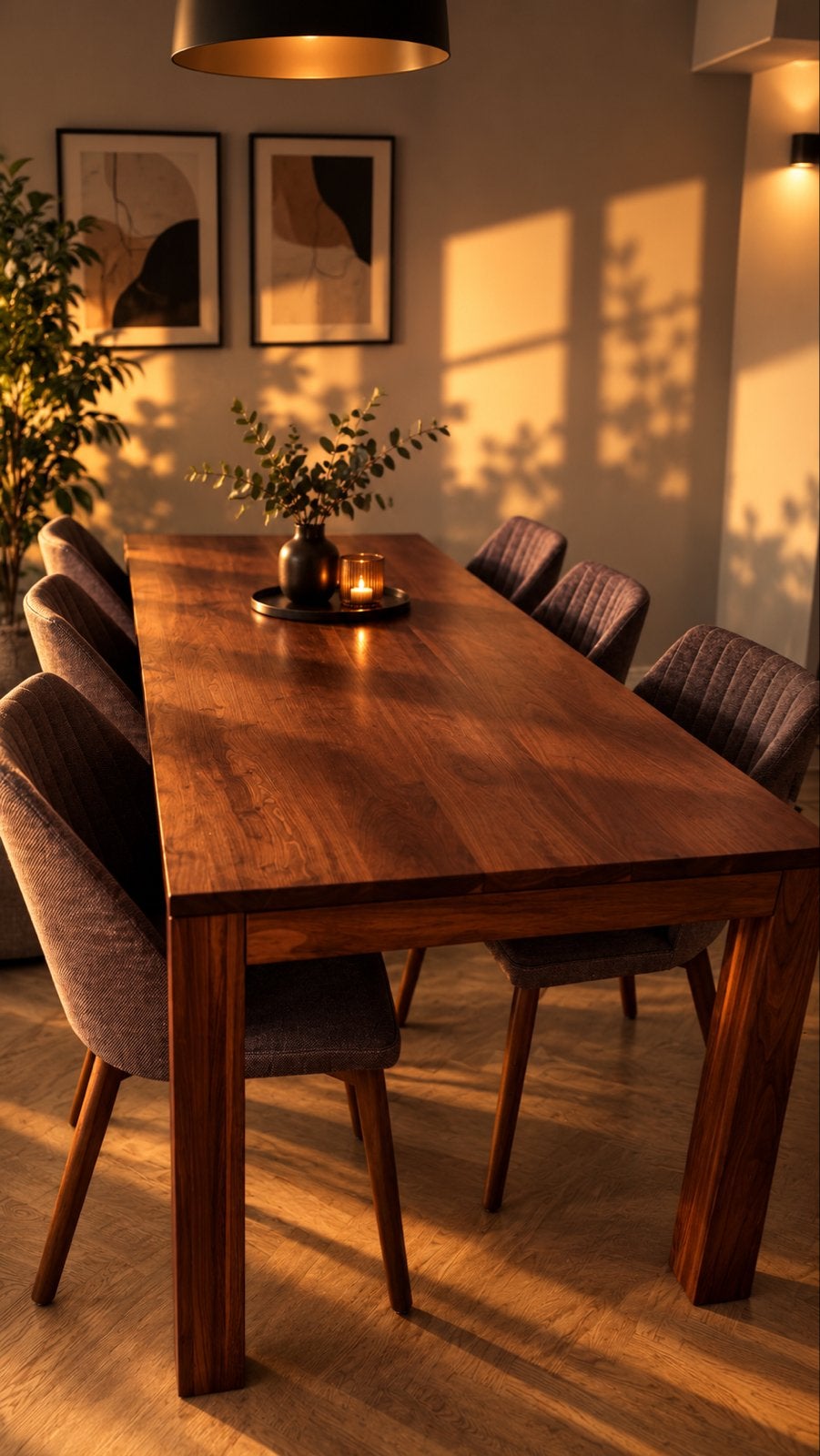 Prachtige Massief Walnoten Eettafel (Verlengbaar 205-250 cm), Ophalen, 50 tot 100 cm, Zo goed als nieuw, 150 tot 200 cm