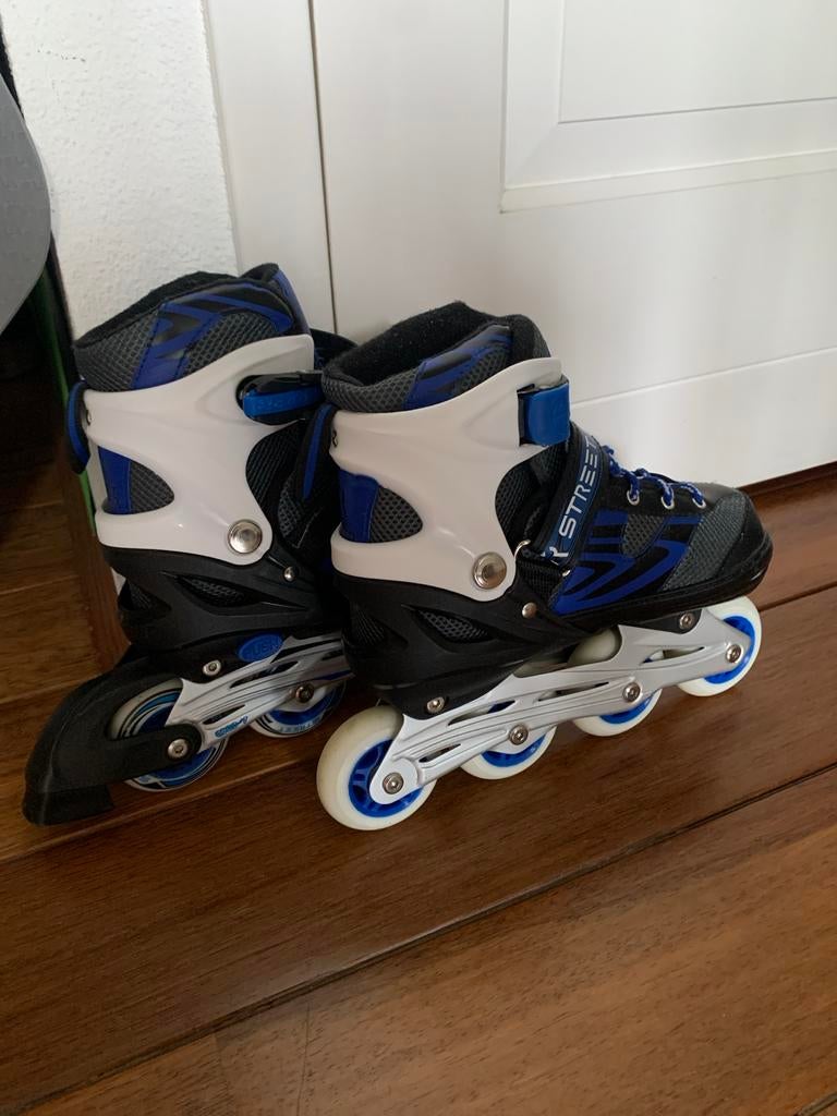 Blauw/Zwarte Inline Skates - Verstelbaar, Overige merken, Verstelbaar, Kinderen, Ophalen of Verzenden