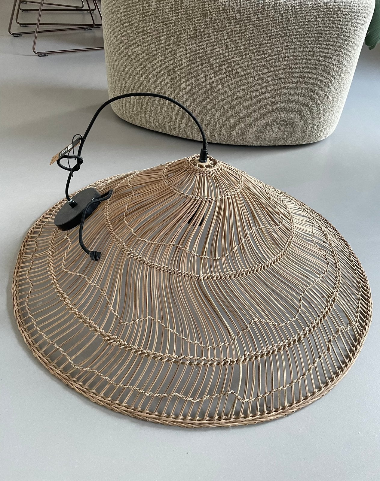 HK Living lamp rond 80cm, 80 cm, Beige, Nieuw, Ophalen