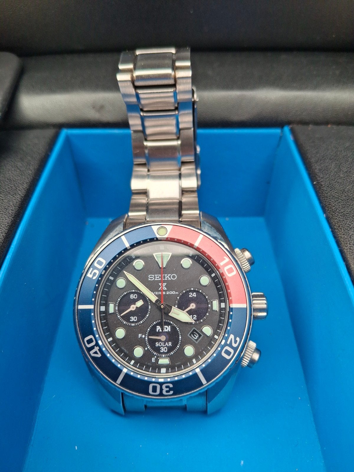 Seiko Prospex Special Edition Chronograaf,Profesionele duike, Staal, Polshorloge, Ophalen of Verzenden, Zo goed als nieuw