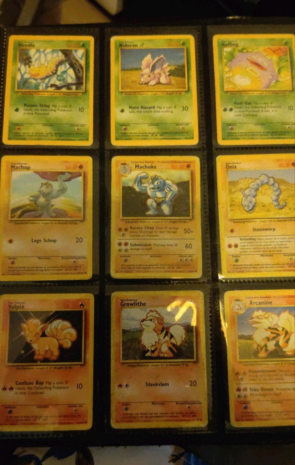 Grote map met base set pokemon kaarten, Ophalen of Verzenden, Gebruikt, Meerdere kaarten, Foil