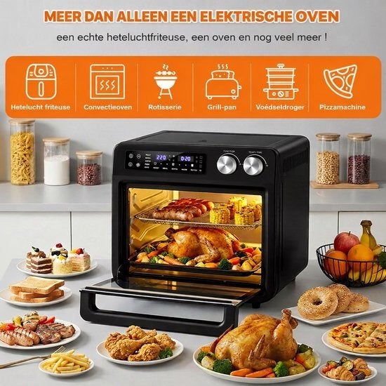 Magicfox Airfryer Oven - Nieuw in doos, 1800W, Witgoed en Apparatuur, Airfryers, Ophalen of Verzenden, Nieuw, Airfryer