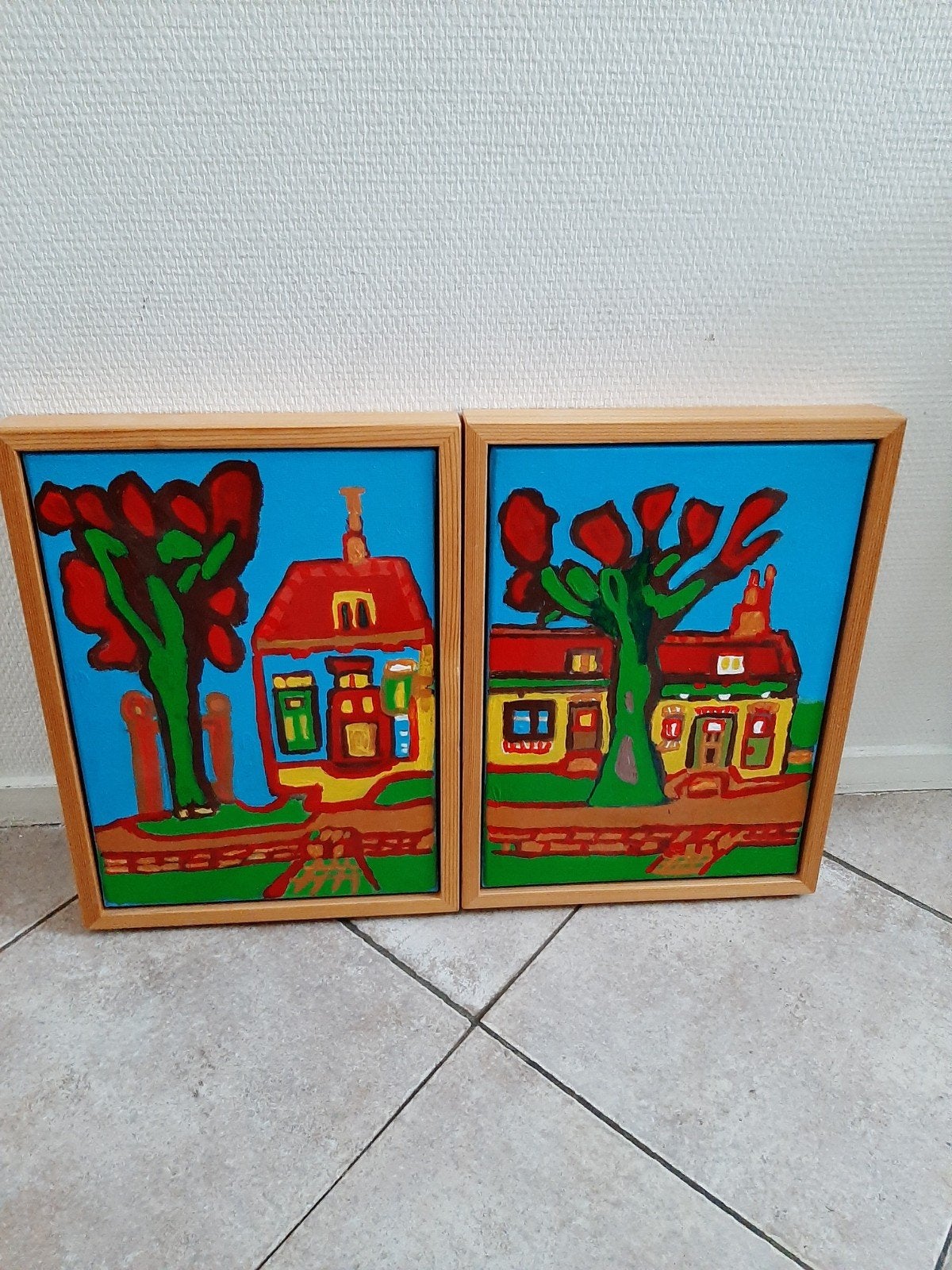 Twee luik de pastorie, Antiek en Kunst, Ophalen of Verzenden