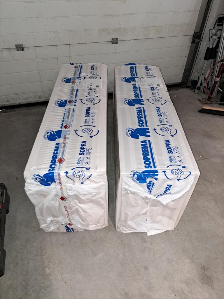 2 pakken soprema xps isolatie 80 en 60 mm, Overige materialen, Nieuw, 15 m² of meer, Ophalen