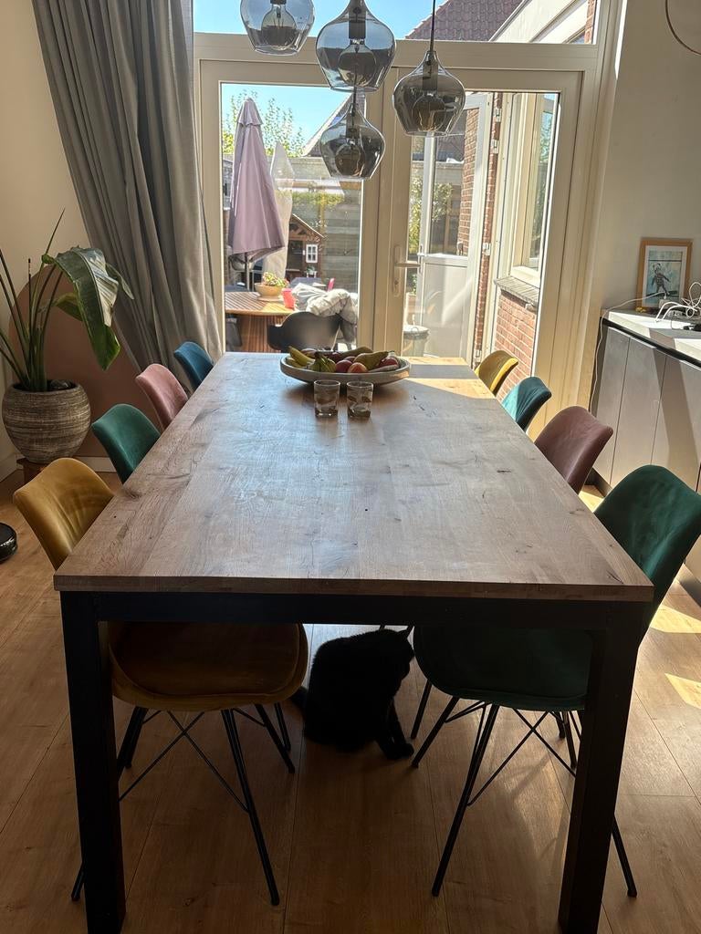 8 Kick Collection Velvet stoelen (diverse kleuren), Huis en Inrichting, Stoelen, Ophalen, Gebruikt, Overige kleuren, Stof