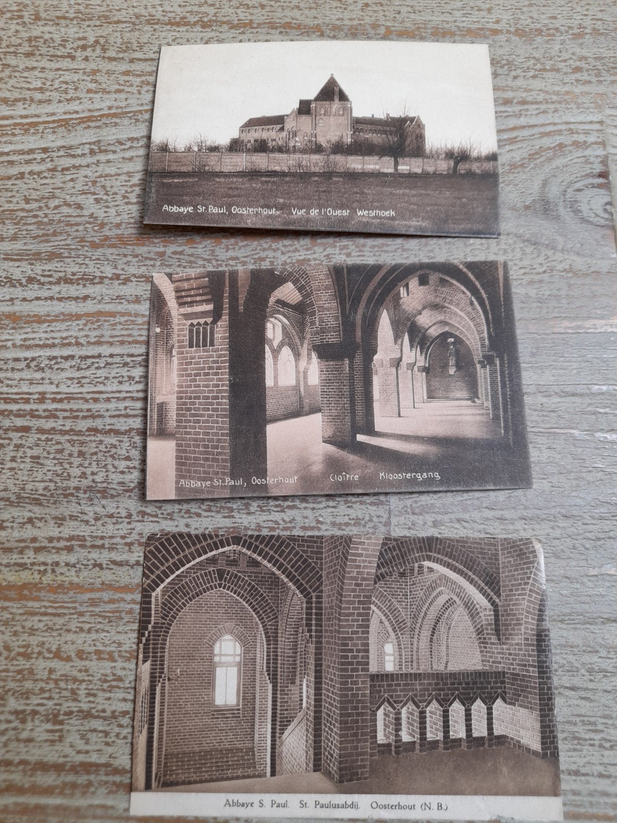 Oude ansichtkaarten St.Paulusabdij Oosterhout, Verzenden