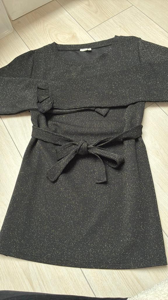 Prenatal Zwangerschapsshirt zwart glitter M, Kleding | Dames, Positiekleding, Maat 38/40 (M), Zwart, Zo goed als nieuw, Shirt of Top
