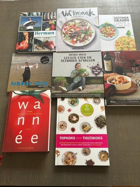 Kookboeken (acht stuks), Boeken, Kookboeken, Ophalen, Hoofdgerechten, Zo goed als nieuw, Gezond koken
