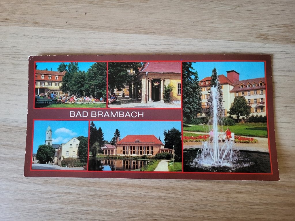 Briefkaart, gebruikt, van Bad Brambach., Ophalen of Verzenden, 1960 tot 1980, Gelopen, Duitsland