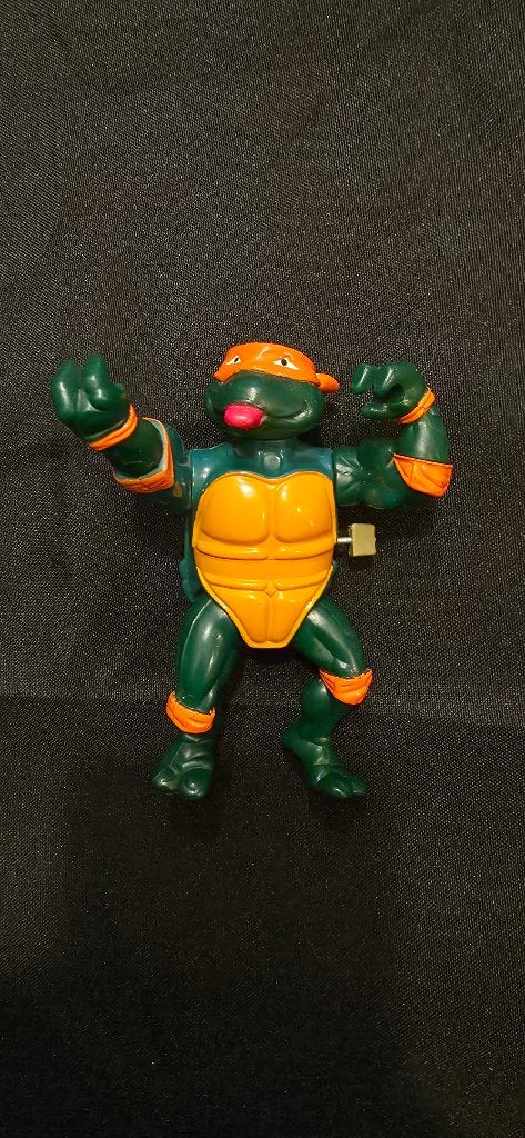 Vintage Teenage mutant ninja turtles rock n roll Mikey, Ophalen of Verzenden, Gebruikt