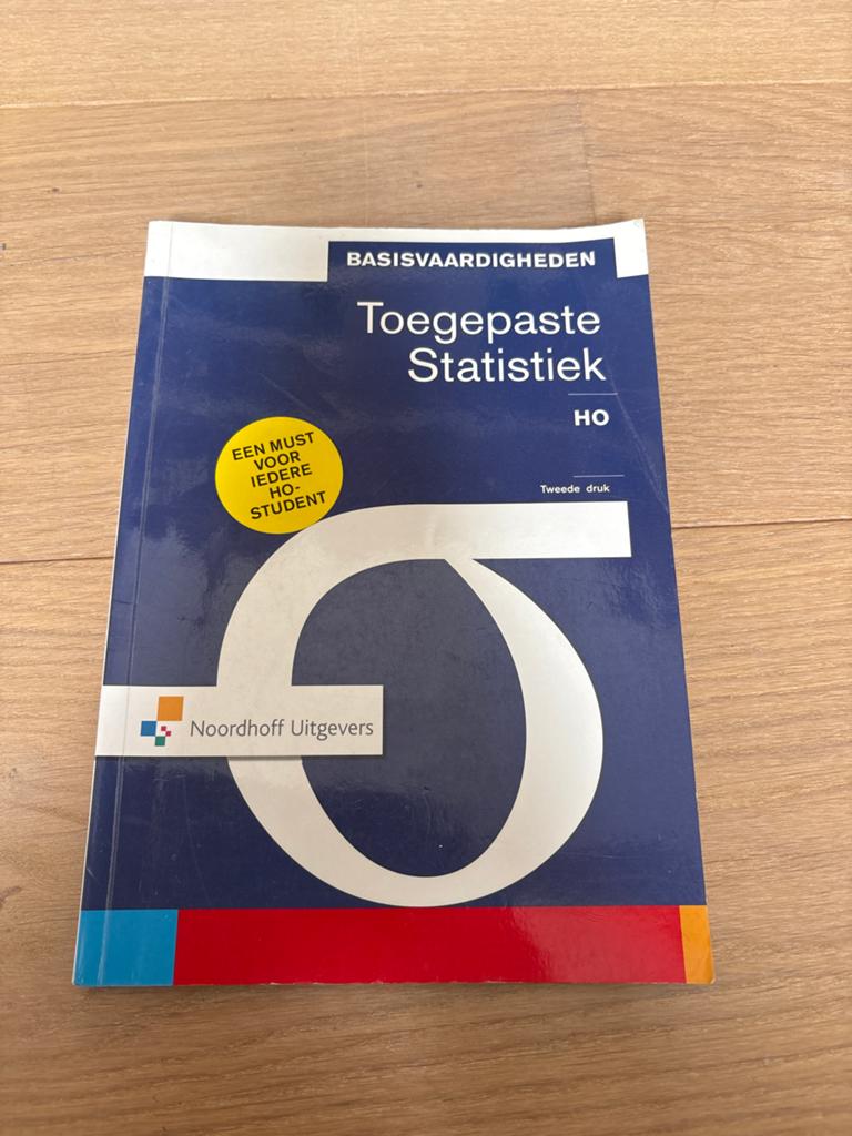 Toegepaste Statistiek HO - Tweede druk, Boeken, Ophalen of Verzenden, Beta, Zo goed als nieuw, HBO