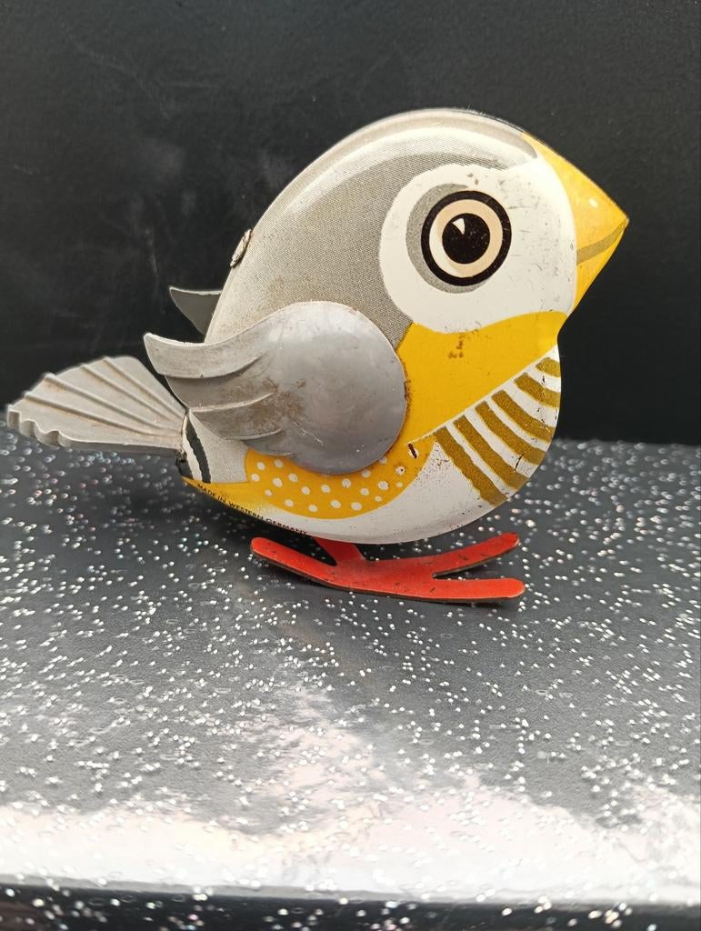 Vintage blikken opwindvogel - Luli, Ophalen of Verzenden, Gebruikt