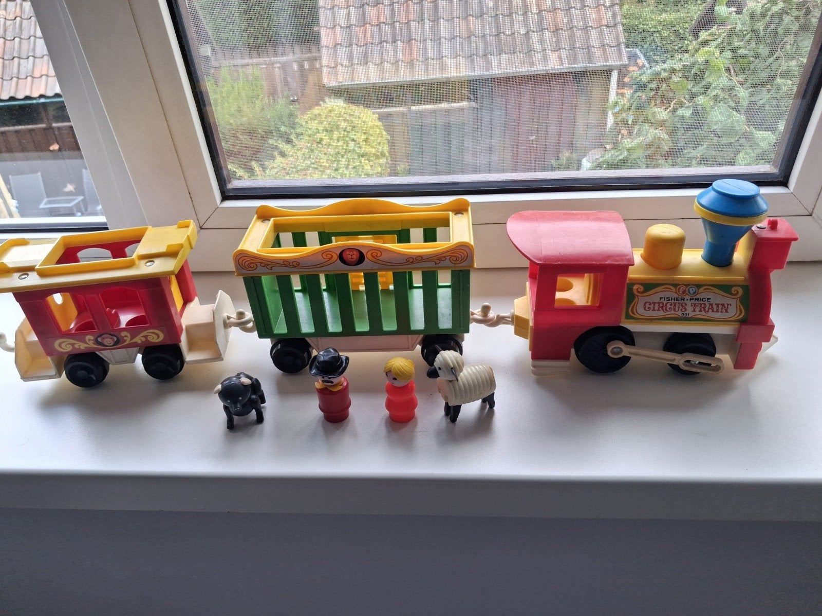 Vintage Fisher-Price Circus Trein met Figuren, Kinderen en Baby's, Speelgoed | Fisher-Price, Ophalen of Verzenden, Gebruikt, Speelset