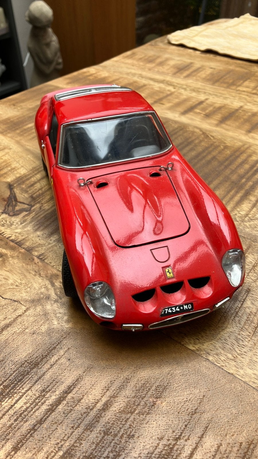 Vintage Burago Ferrari GTO 1963 1:18, Ophalen of Verzenden, Zo goed als nieuw, Bburago
