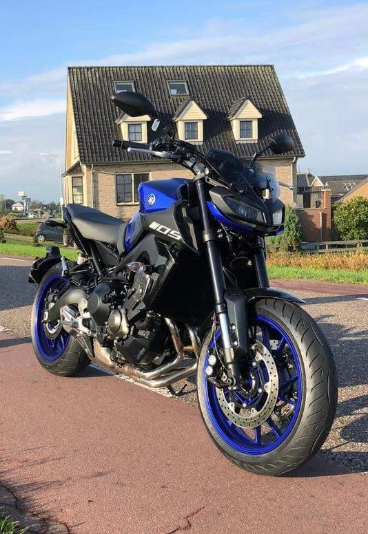 Yamaha MT-09 blauw-zwart te koop, Motorrijbewijs A, Gebruikt, 3 cilinders, Particulier