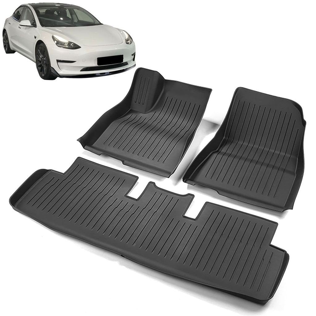 Rubberen Wintermatten Tesla Model 3 Modder Matten Premium