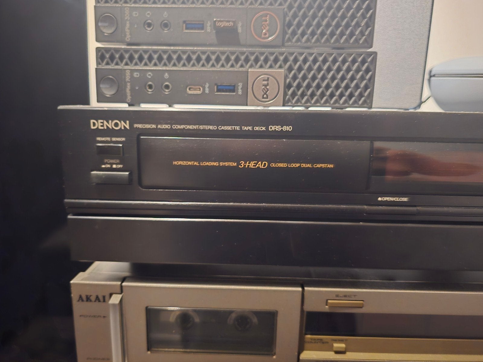 Denon DRS-810 Cassettedeck - High-End Geluidskwaliteit, Ophalen, Enkel, Denon, Tiptoetsen