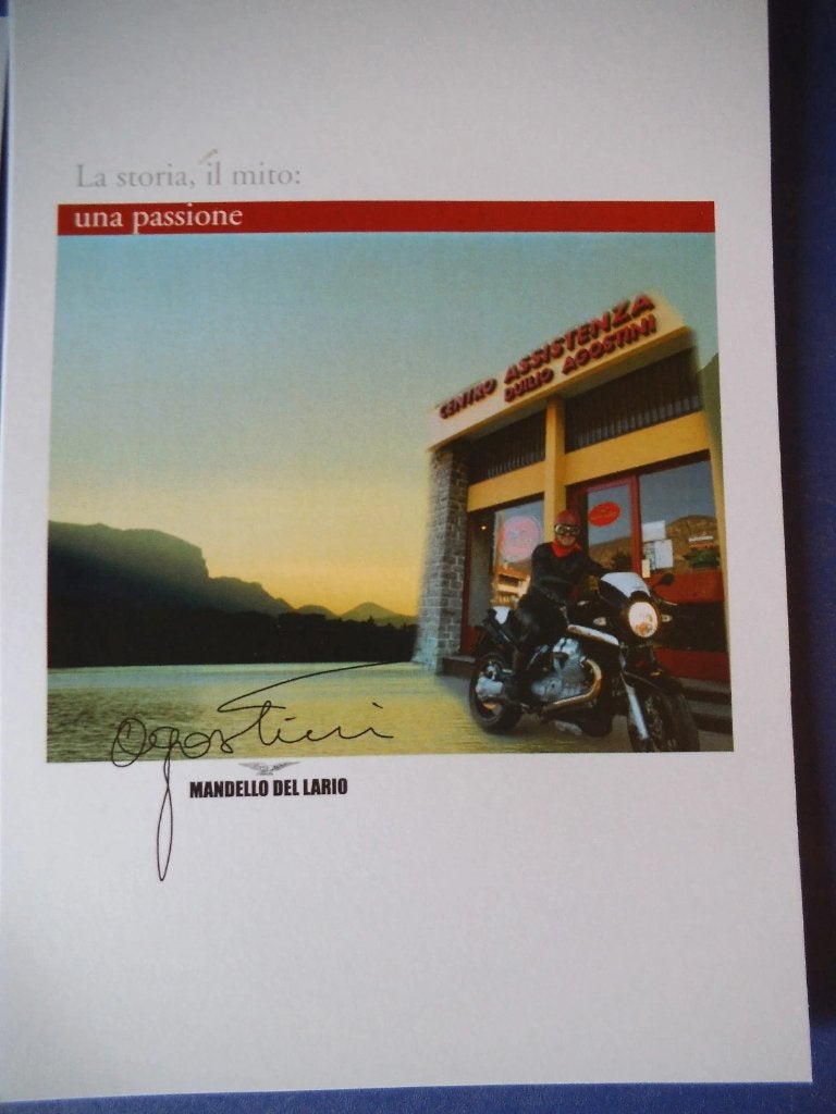 Agostini – Moto Guzzi dealer Mandello del Lario – flyer NEW, Ophalen of Verzenden, Nieuw, Motoren