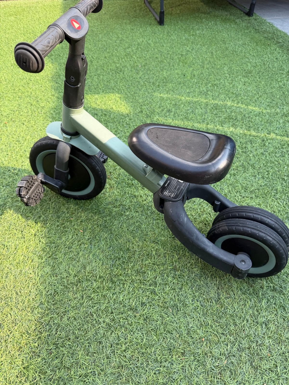 Topmark Kaya 4-in-1 Driewieler Olijfgroen, Ophalen, Zo goed als nieuw, Loopfiets
