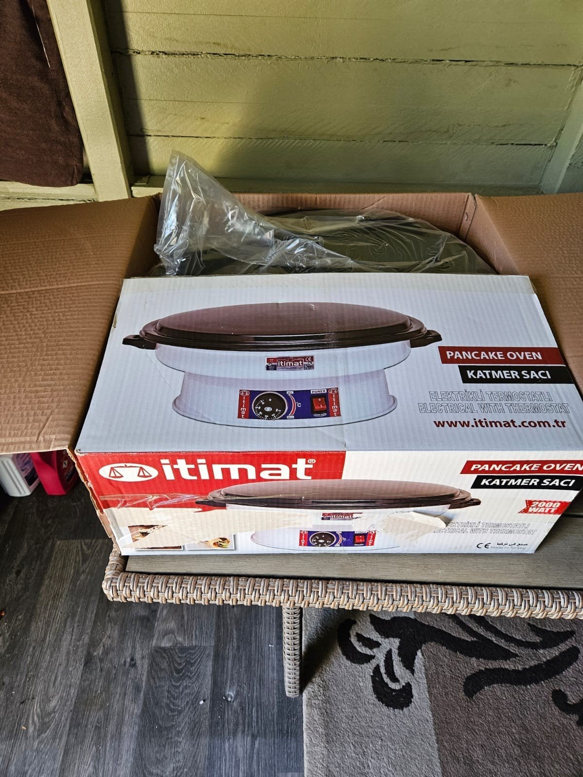 Nieuw pizza pannekoeken oven.Katmer gözleme sacı, Ophalen, Nieuw