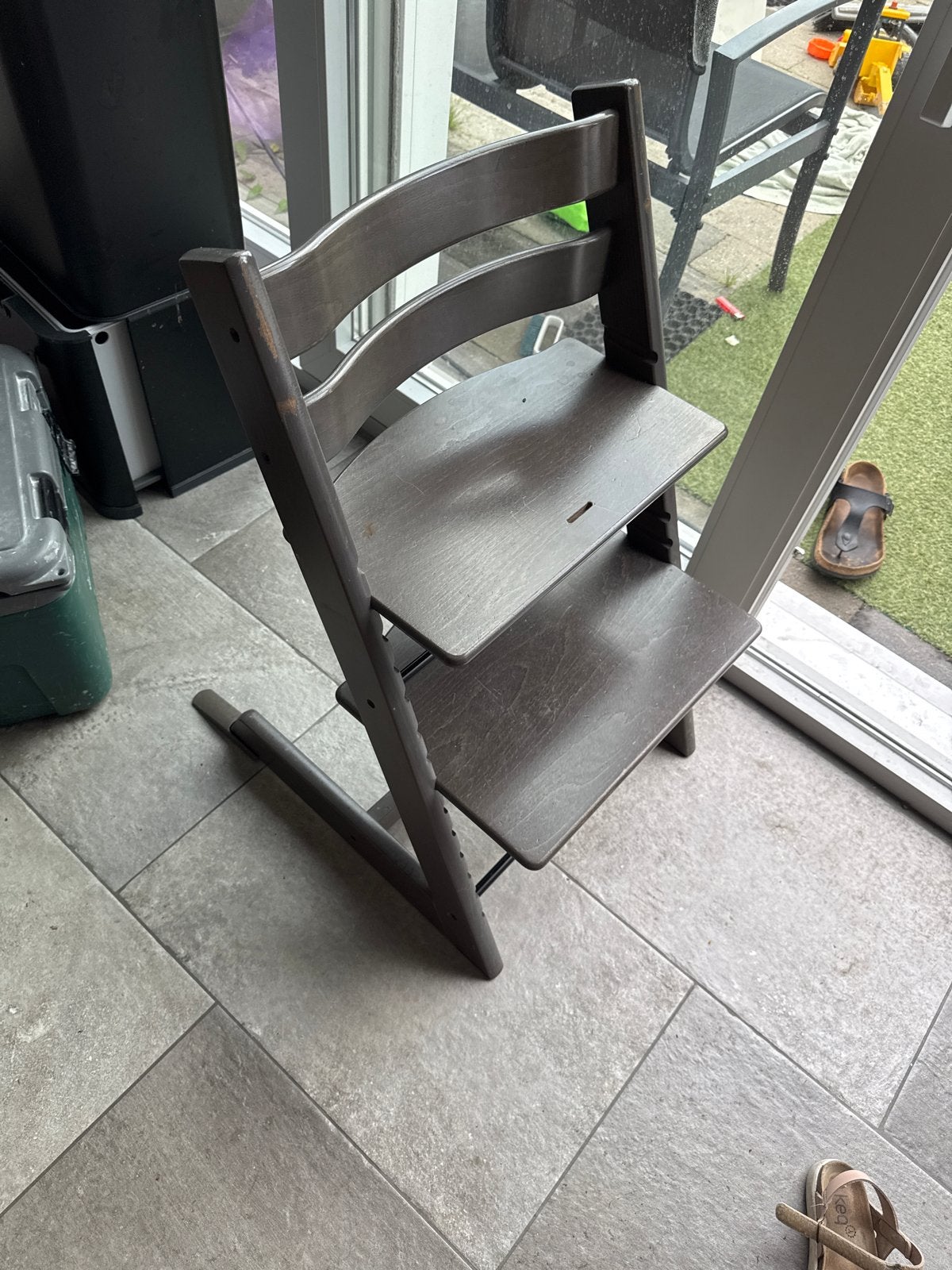 Stokke Tripp Trapp kinderstoel - Mystic Grey, Ophalen, Gebruikt, Meegroeistoel