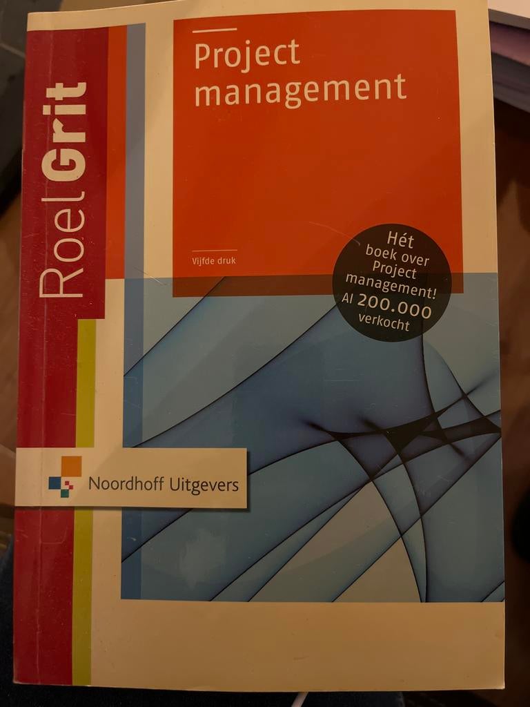 Teab Project management - Roel Grit (Vijfde druk) teab, Boeken, Ophalen of Verzenden, Gamma, Gelezen, HBO