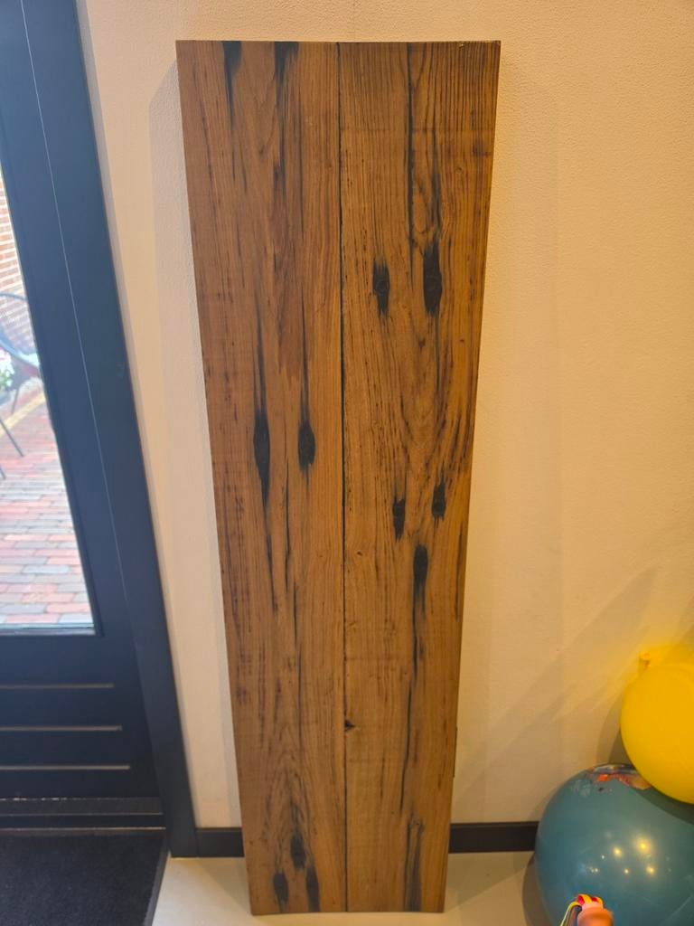 Massief eiken tafelblad - robuust en uniek, Huis en Inrichting, Tafelonderdelen, Minder dan 50 cm, 100 tot 150 cm, Eikenhout, Ophalen of Verzenden